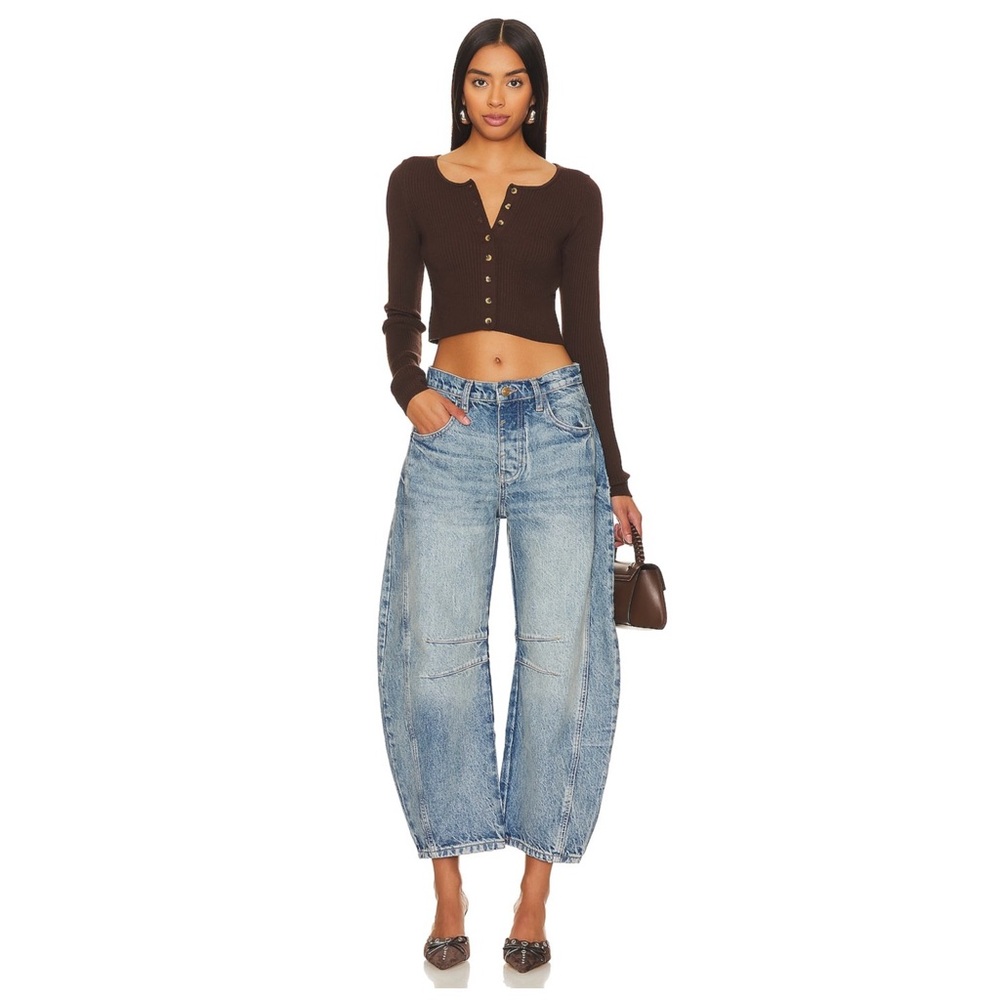 Free People Barrel Jeans